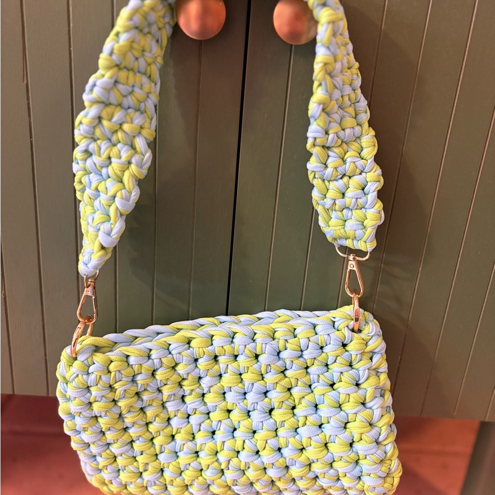 Handmade Crochet Shoulder Bag - Picture 2 of 3